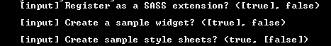 SASS extension sample widget sample style sheet
